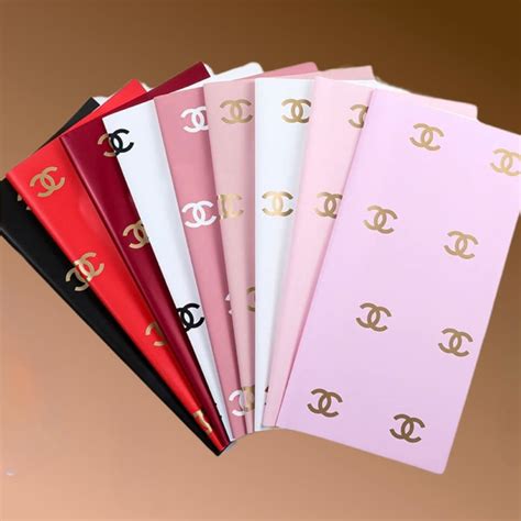 chanel wrapping paper for flowers|chanel floral wrapping paper.